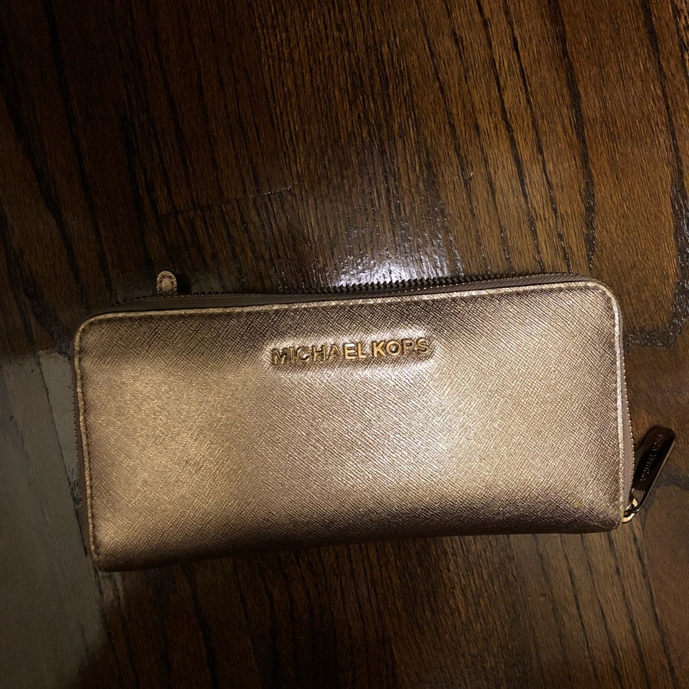Michael Kors gold wallet